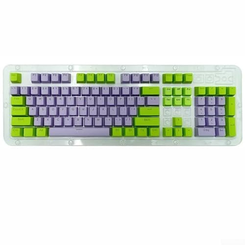 Personalized Two Color Design ABS Keycaps for Mechanical Keyboards, Compatibility, Multiple Color Options (EVA first machine)