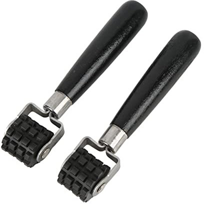AMAKO Rolle di Motociclista per 1 Paio di Suoni: Design della Ruota Nera per Tappetini di Abbattimento Termico, Sfondo e Stuoia Adesiva, 7.1X1.4X1.2In