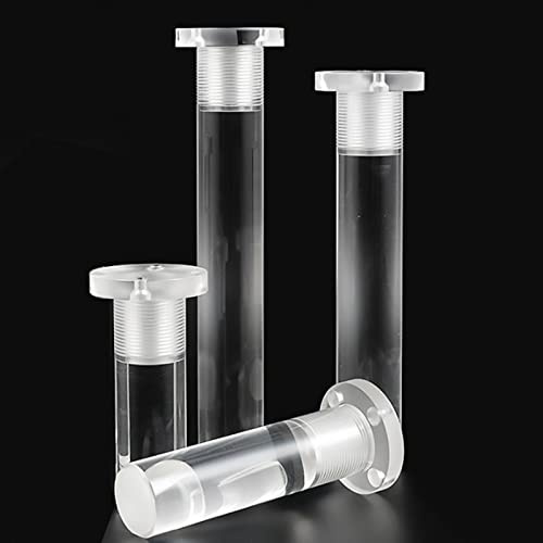 ZXFDMSWJ 4 Patas Modernas de acrílico Transparente para Muebles, Patas Resistentes para sofá, Banco, Soporte de TV, Patas de Soporte de Cristal para Mesa de Centro, Silla, tocador, 25 cm de Altura.
