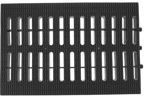 DOITOOL Cubierta de Drenaje para Exteriores Plástico Resistente Negro Rejilla para Canal y Alcantarillado Fácil Instalación y Mantenimiento Evita Obstrucciones y Mejora el Desagüe