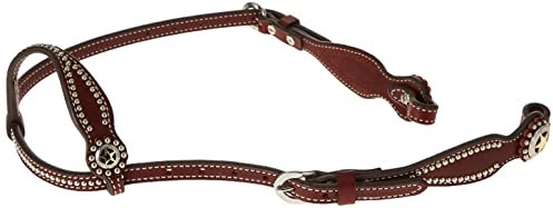 Weaver Leather Unisex-Erwachsene Sliding Ear Headstall Halfter, Kastanie, Horse