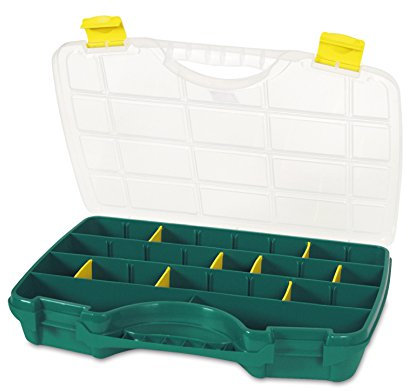Tayg Sortimentskasten 23-26/388 x 290 x 61 mm/grün-transparent bis zu 26 Fächer