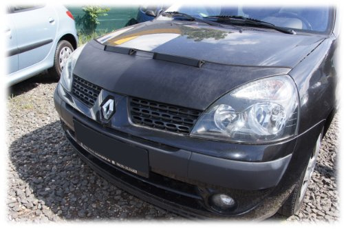 AB-00168 Auto-BRA kompatibel mit Renault Clio B Phase II Campus Bj. 2001-2012 Haubenbra Steinschlagschutz Tuning Bonnet Bra