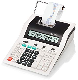 ACCO 63282 Calculatrice Citizen C x -123N 12 Chiffres 267 x 202 x 77mm Plastique Assorties Noir/Blanc