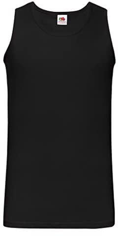 5 Pack of Fruit of the Loom Mens Athletic Vests Tank Top T Shirt Sizes and Colours (XXL Mens 47-49 Inch Chest, 2 Black 2 White 1 Grey)