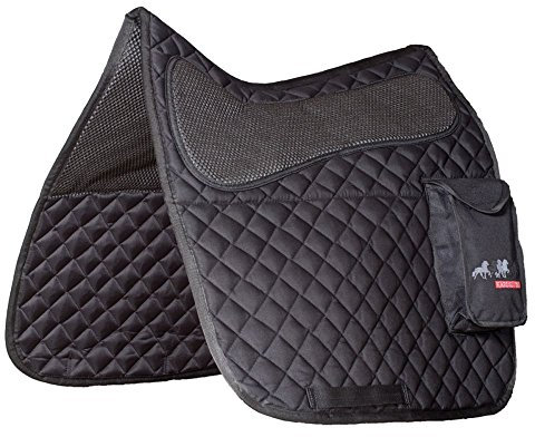 NETPROSHOP Isländer - Karlslund Island Pferd Schabracke mit Taschen Wanderschabracke, Farbe:Schwarz