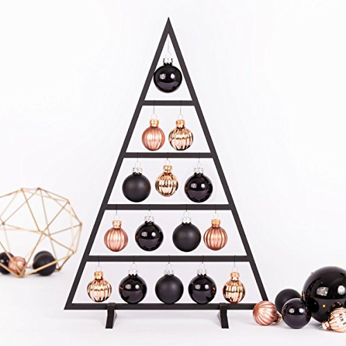 Kleinlaut Tannenbaum aus Holz - Größe: 50 x 35,7 cm - Farbe: Gold