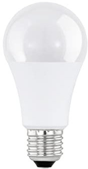 Eglo Ampoule Led E27 Jour et Nuit - avec Capteur de Mouvement et Veilleuse - 10 W (Équivalent à 60 W) - 806 Lm - E27 Led Blanc Chaud 2700 K - Ampoule Led A60 - Diamètre : 6 cm