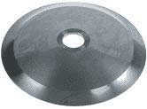 Lama affettatrice 350mm - foro centrale 57mm - 4 fori fissaggio - diametro incavo coprilama 280mm Materiale C45