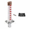 Samurai-Schwert-Schaltknauf,MoreChioce Universal Auto Schalthebel Manueller Schalthebelknauf Automatisch Schaltknauf Getriebekopf Abdeckung mit 4 Adaptern 8mm 9,5mm 10mm und 12mm,Weiß + Rot
