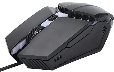 Ergonomische Kabelgebundene Gaming-Maus, RGB-beleuchtetes Atemlicht Mechanische Computermäuse, Klauengriff-Maus für PC-Spieler, Kabelgebundene Plug-and-Play-Maus und USB-Maus für PC, Notebook und Lapt