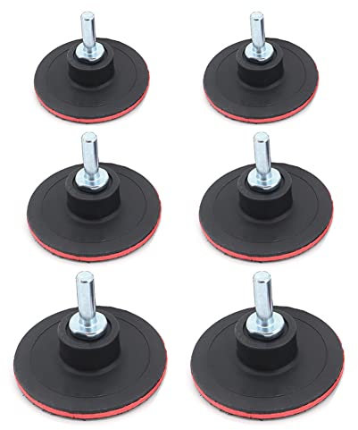 Yuhtech 6 Pcs 3 Pulgada 4 Pulgad 5 Pulgada Plato de Lijado con Soporte M10 para Taladro y Amoladora Angular