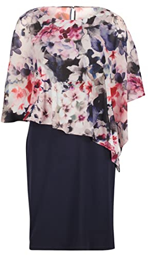 Vera Mont Vera Mont Damen 0219/4816 Kleid, Rose/Dunkelblau, 48