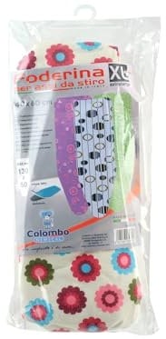 Colombo NEWSCAL Telo ASSE da Stiro Foderina in Tessuto Cotone con Elastico, Cm 140 X 60, Multicolore