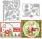 GLOBLELAND Weihnachtskaffee-Stanzformen zur Herstellung von Kartendekorationen, Weihnachtsbaum, Schneeflocken, Lebkuchenmännern, Zucker-Stanzformen, Schablonen für Scrapbooking, Fotoalbum