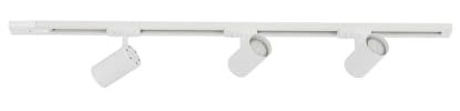 Lindby Stromschienenleuchte Linaro (Modern) in Weiß aus Metall (3 flammig, GU10) - 1-Phasen Stromschiene Stromschienenstrahler Wohnzimmerleuchte