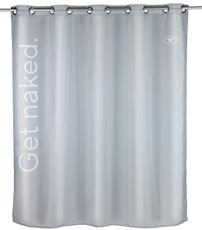 TOM TAILOR Duschvorhang Get Naked Grey bei 30 °C waschbar Grau