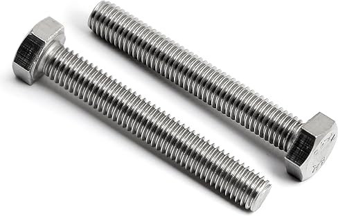 (20 Stück) M5x55mm Sechskantschrauben 304 Edelstahl Vollgewinde Maschinenschraube Schrauben