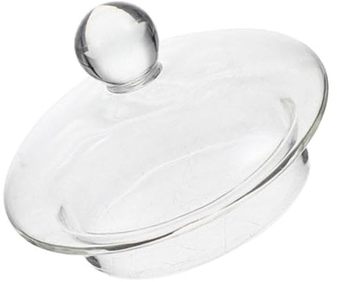 Ciieeo Replacement Glass Teapot Lid - 7.5cm Heat-Resistant Transparent Cover for 600Ml Teapot, Ideal for Flower and Loose Leaf Tea