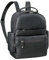 ROYALZ 'New Orleans' Leder Rucksack für Herren und Damen Echtleder Mittel-Groß - als 13-14 Zoll Laptoprucksack Lederrucksack für Business Schule Uni Freizeit, Farbe:Schwarz