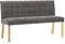 Bank 140 cm Grau Samt,288576