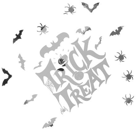 TOPBATHY 1 Satz halloween wanddeko halloween dekoration halloween-dekoration wanddeckoration Aufkleber Spiegel Wanddekoration Heimdekoration Büro-Wanddekoration Wandtattoo dekorativ Acryl
