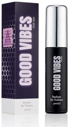 Milton-Lloyd Good Vibes for Her Womens Perfume – 50ml, for Women with Pear, Mandarin & Musk – Long-Lasting Parfum de Toilette for Day & Night – Luxury Ladies – Made in England