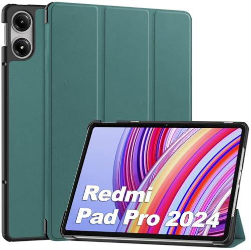 GOZOPO Custodia per Xiaomi Redmi Pad Pro/Poco Pad 2024 (12,1 Pollici), Slim Stand Cover Protettiva Shell con Auto Svegliati/Sonno