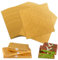 50 feuilles de papier d'emballage en aluminium doré, Papier d'emballage de chocolat de Dubaï, 30×30 cm, Avec autocollant de fermeture, Emballage pour bonbons et cadeaux, Décoration, DIY - Fait main
