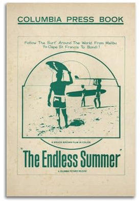 INKMHZTK Poster The Endless SummerMovie, Horror, romantische Dekoration, Heimdekoration, Wandkunst, Leinwandgemälde, Ölgemälde, 40 x 60 cm, ungerahmt, Stil 19