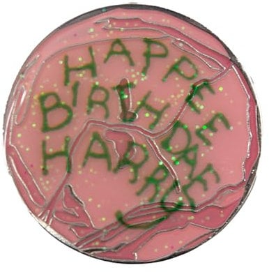 Licensed Harry Potter Fridge Magnets, 3 Styles, Lenticular Have you seen this wizard, Golden Ticket and Happee Birthday Harry Glow in the dark Fridge Magnets (Happee Birthday Harry)