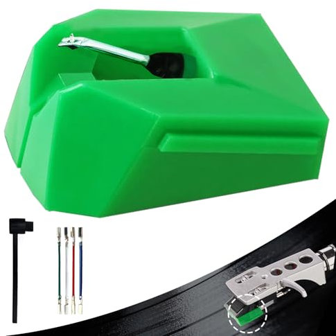 AT-VMN95E Replacement Stylus, Compatible with Audio-Technica AT-LP120X-USB Record Player, for VM95E Cartridge,Includes Turntable Lead Wires, Stylus Brush, (Not For LP120-USB)2025