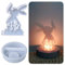 LdawyDE Silikonform Ostern Hase Silikon Gießform 3D Hasen Silikonformen Osterhase Gießformen Ostern Epoxidharz Gips Kerzenhalter Gießen Formen Oster Dekoration Frühling Kerzen Einschieber Mould