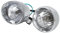 RLVYTA Scheinwerfer Universal Motorrad Nebel Lampe Scheinwerfer 2 4'' Chrom Motorrad Front Scheinwerfer LED Scheinwerfer Zusatz Scheinwerfer scheinwerfer