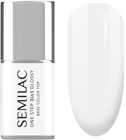 Semilac UV Nagellack 3in1 One Step Glossy S110 The White 7 ml