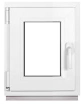Framex Ventana de plástico para sótano, 40 x 50 cm (400 x 500 mm), 3 compartimentos (32 mm), color blanco