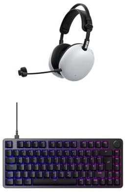 Sony INZONE H9 II kabelloses Gaming-Headset mit Noise Cancelling, weiß + INZONE Keyboard
