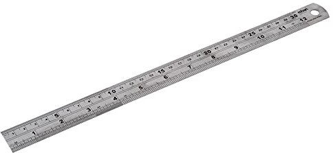 Rolson 300 mm (12 inch) Stainless Steel Ruler: Best seller for tools and schools 50824