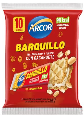 Arcor Turrón relleno con pasta de cacahuete 10u (250g)