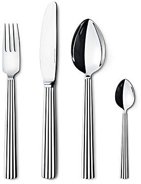 Georg Jensen GJ 108295 Besteck Set Spiegel, 16 Stück, Edelstahl, stainless steel, 8,19 x 19 x 26,2 cm
