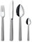 Georg Jensen GJ 108295 Besteck Set Spiegel, 16 Stück, Edelstahl, stainless steel, 8,19 x 19 x 26,2 cm