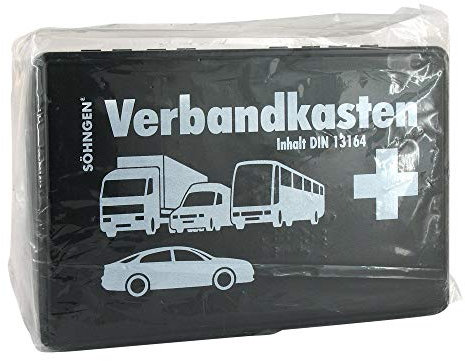 KFZ-VERBANDKASTEN KU m.Füll.Stand.DIN13164 schwarz 1 St