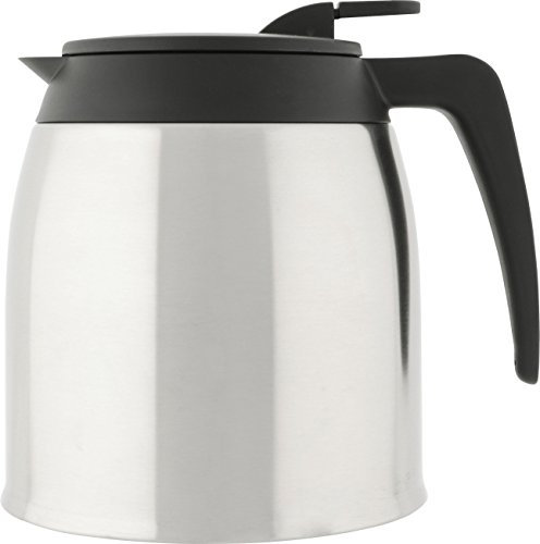 Melitta Verseuse Isotherme, Capacité 1,25 Litre, Pour Cafetières à Filtres Aroma Excellent Steel Therm, Noir/Inox