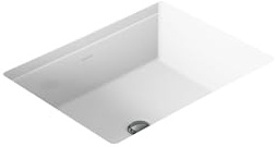 Verticyl - Lavabo, rectangular, bajo encimera