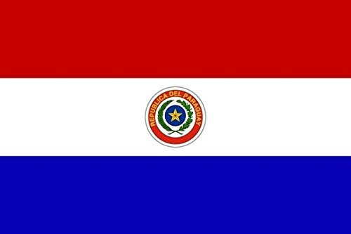 U24 Aufkleber Paraguay Flagge Fahne 8 x 5 cm Autoaufkleber Sticker