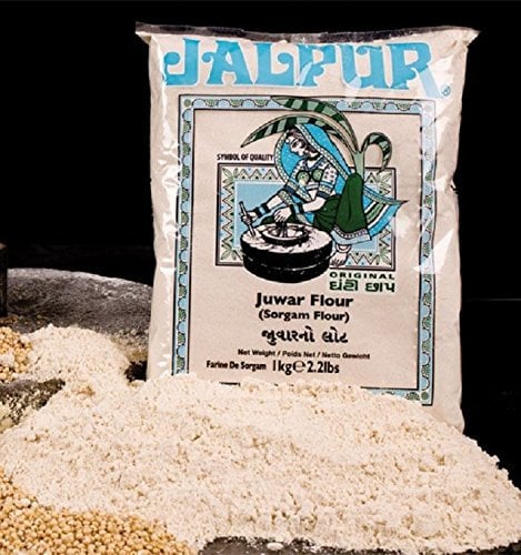 JALPUR MILLERS Stone Ground Sorghum Flour is a Premium Quality Jowar Atta, 2kg pack, Rich in fibre, iron and protein. Ideal for Bhakri, Roti, Chapati, and baking - Healthy Indian Millet Flour.