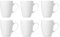 Kaffeebecher Kaffeetassen Espressotassen Porzellan Weiß 6 Stück Set Modellauswahl, Modell:320 ml Kaffeebecher
