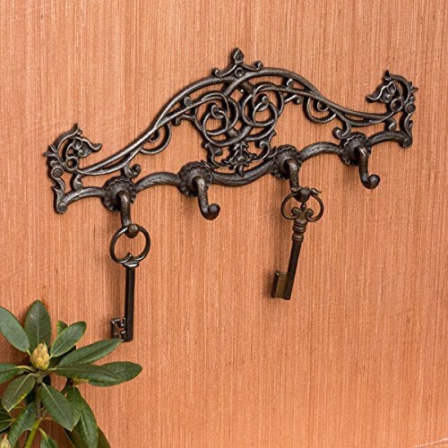 Antikas Porte-manteau mural style ancien avec porte-clé