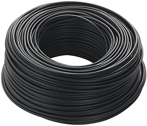 triveneta Cavo Elettrico Unipolare Filo Rame 1,5 2,5 4 6 Mm CPR Fs17 per Impianti Casa, Nero, 1,5 MM