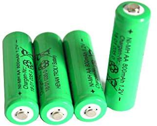 Solar-Akku leistungsstarke wiederaufladbare Batterien NiMH AA- 800mAh (Akku AA 1Set - 4 Stück)